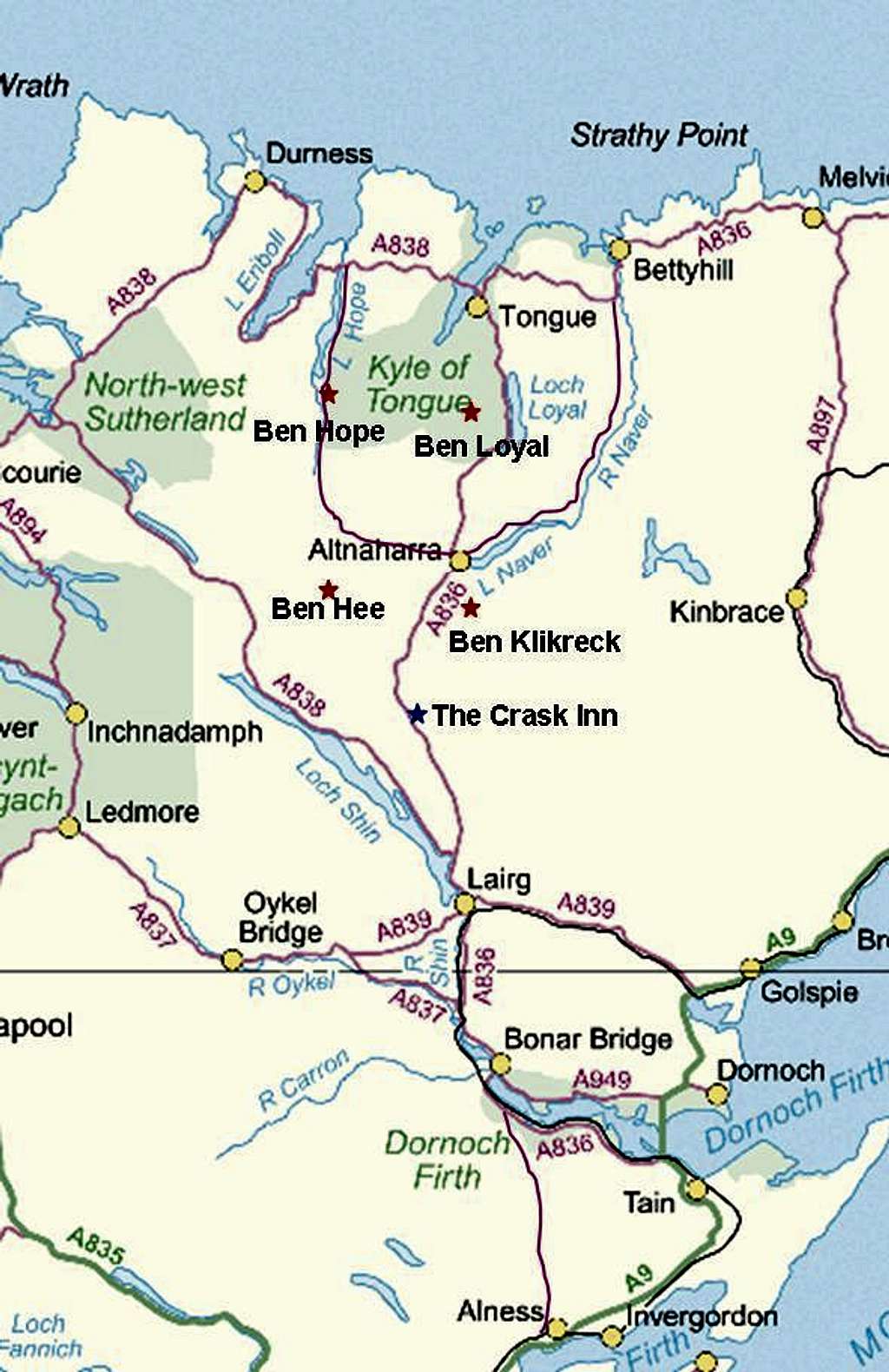 Road Map to Ben Klibreck