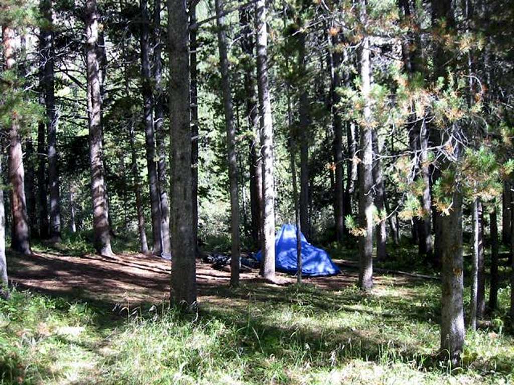 A campsite along Buchannen...