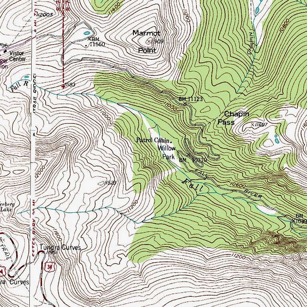 Topo Map of Marmot Point