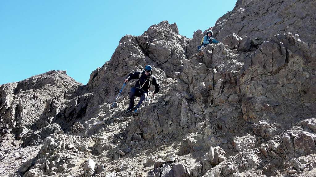 Descending from ridge on Cerro Catedral