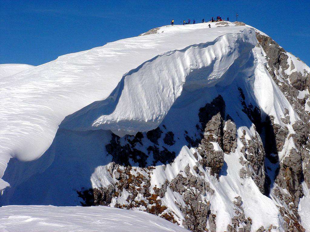 hoher Goell - the summit cornice