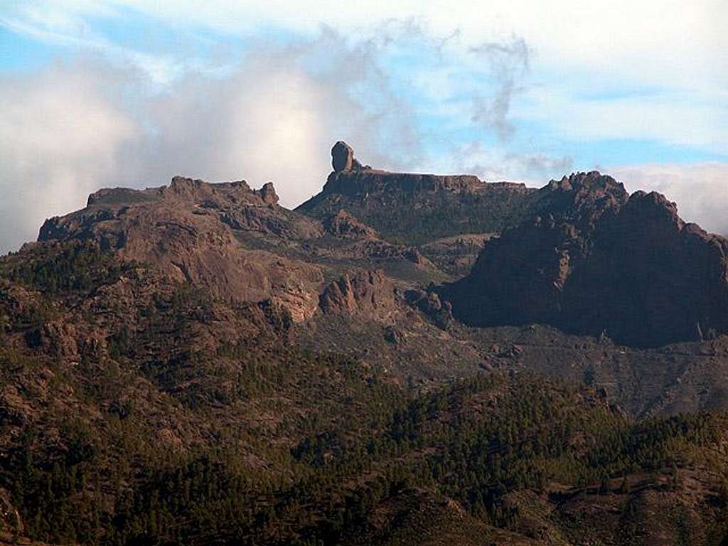 Roque Nublo in the setting...