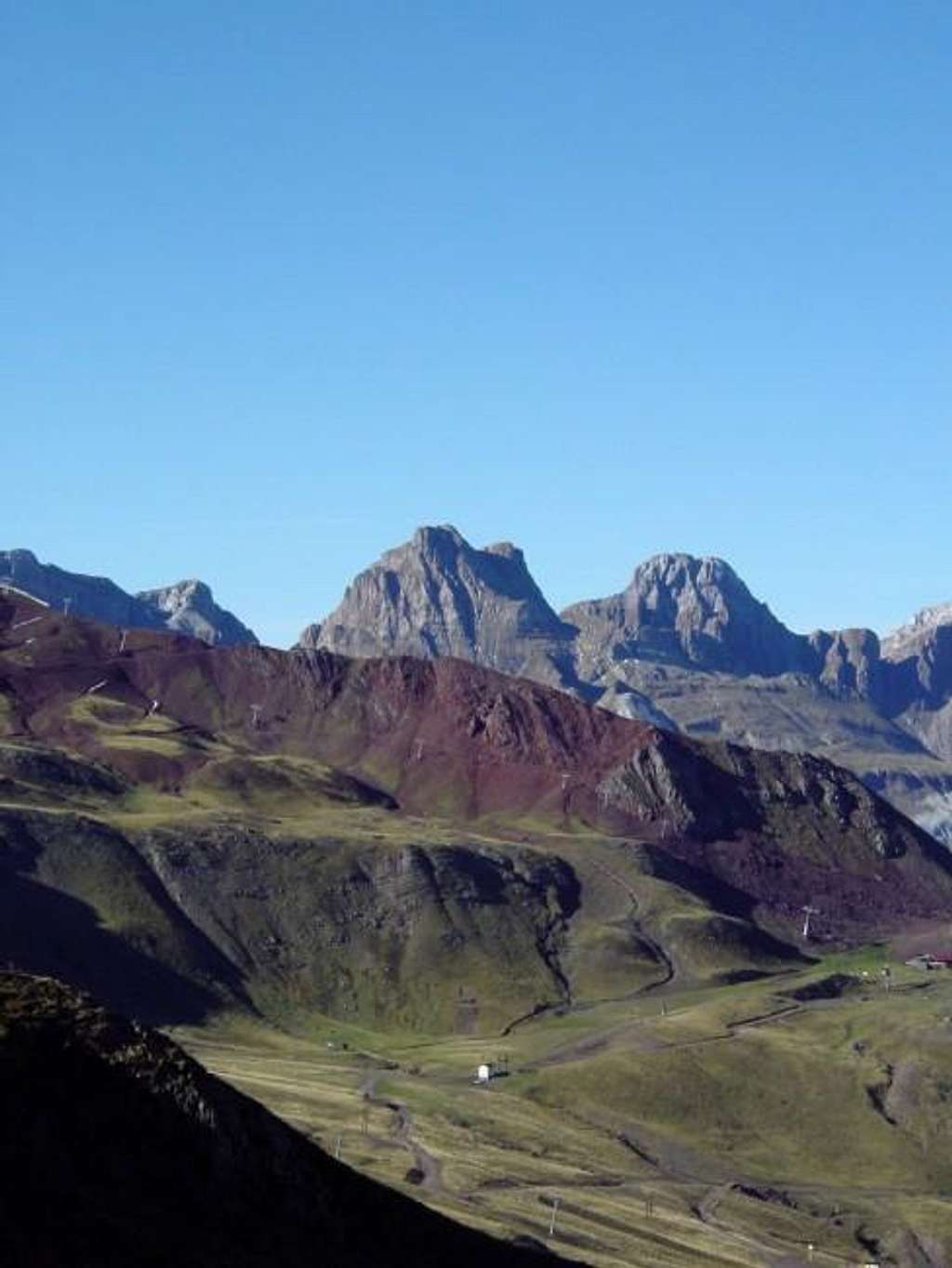 View of peak Aspe from Astún....