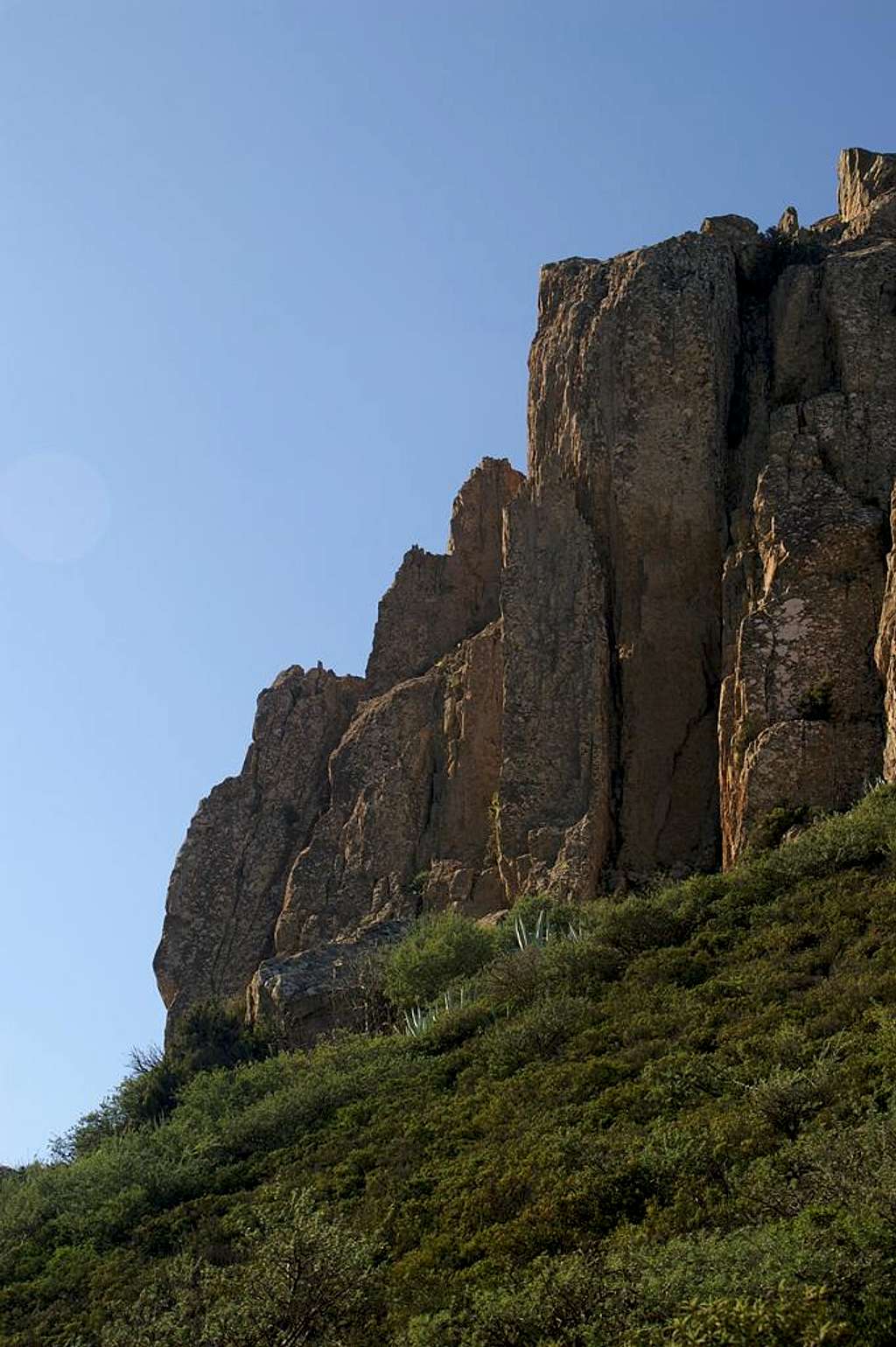 Close-up of the north-east buttress