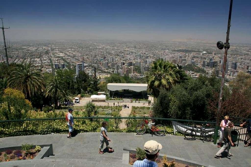 view from Cerro San Cristóbal hill