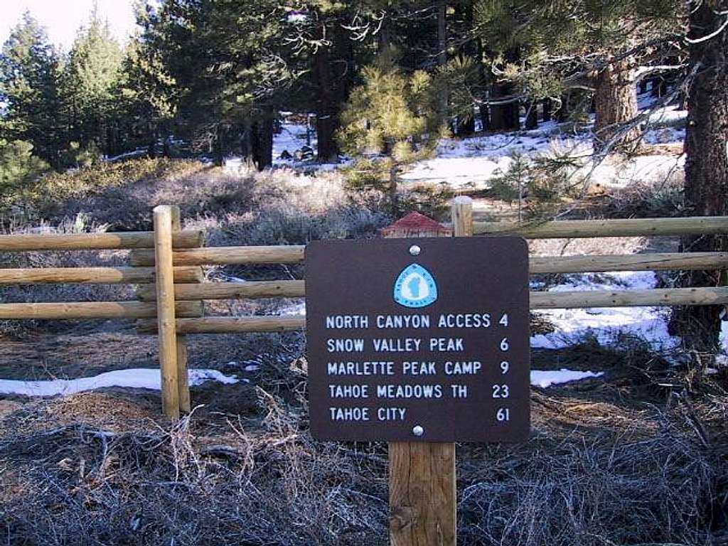 The sign at Spooner Summit...