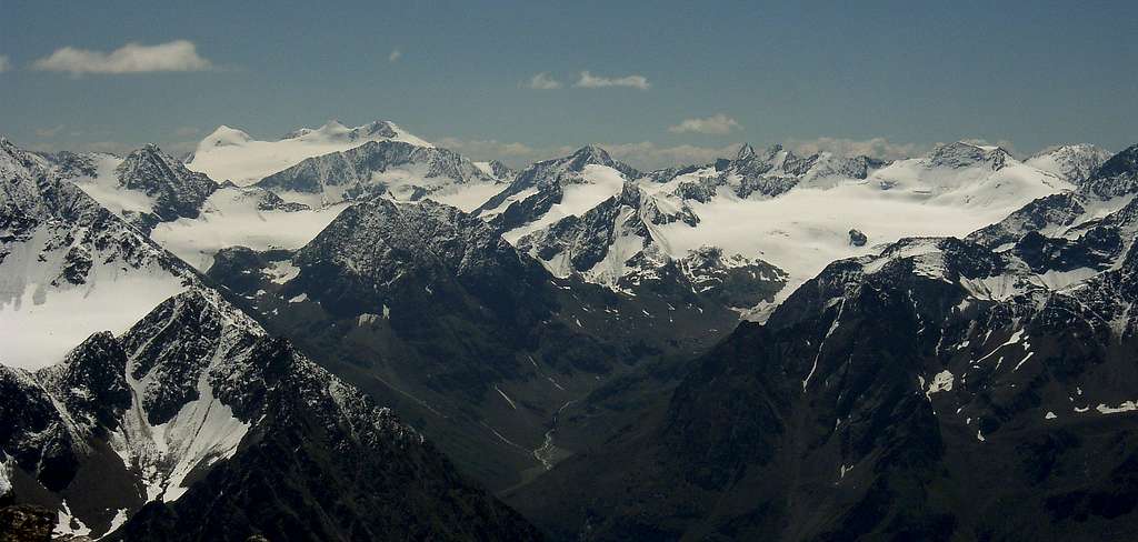 View towards the Stubai Alps
