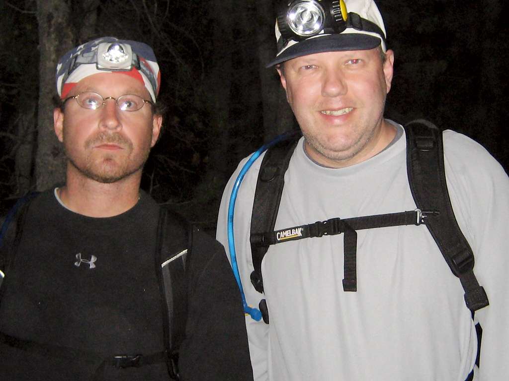 Den (Me) and K-Longs Peak Trailhead-0235 hrs