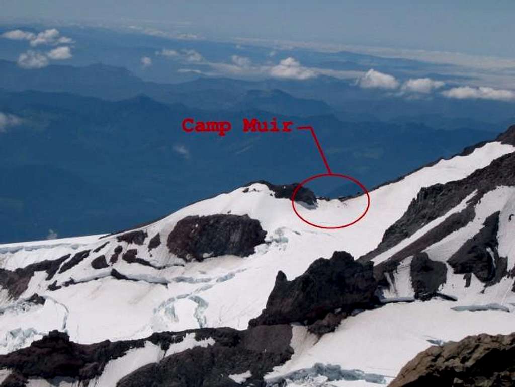 Camp Muir visible from near...