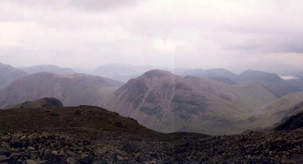 Great Gable from Scafell Pike...