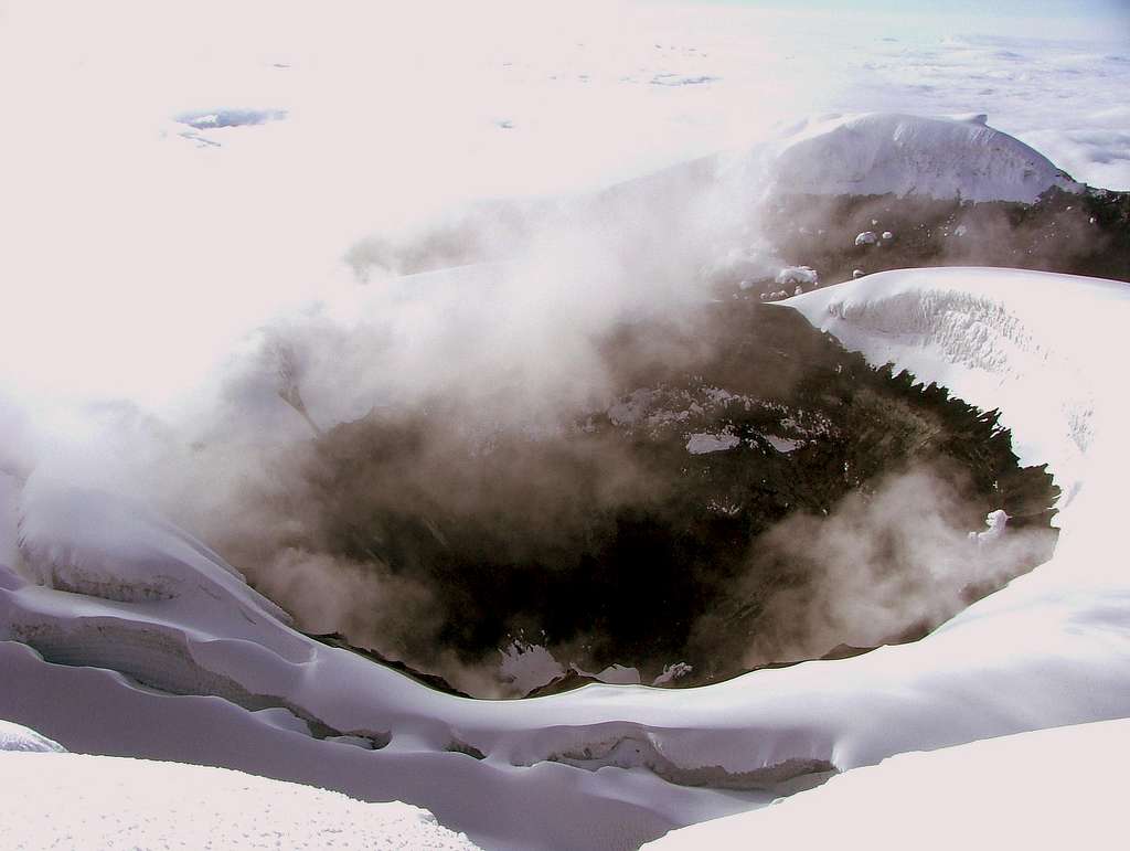Cotopaxi crater.