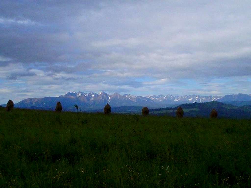 View of Tatra Mountains from Snoska Pass