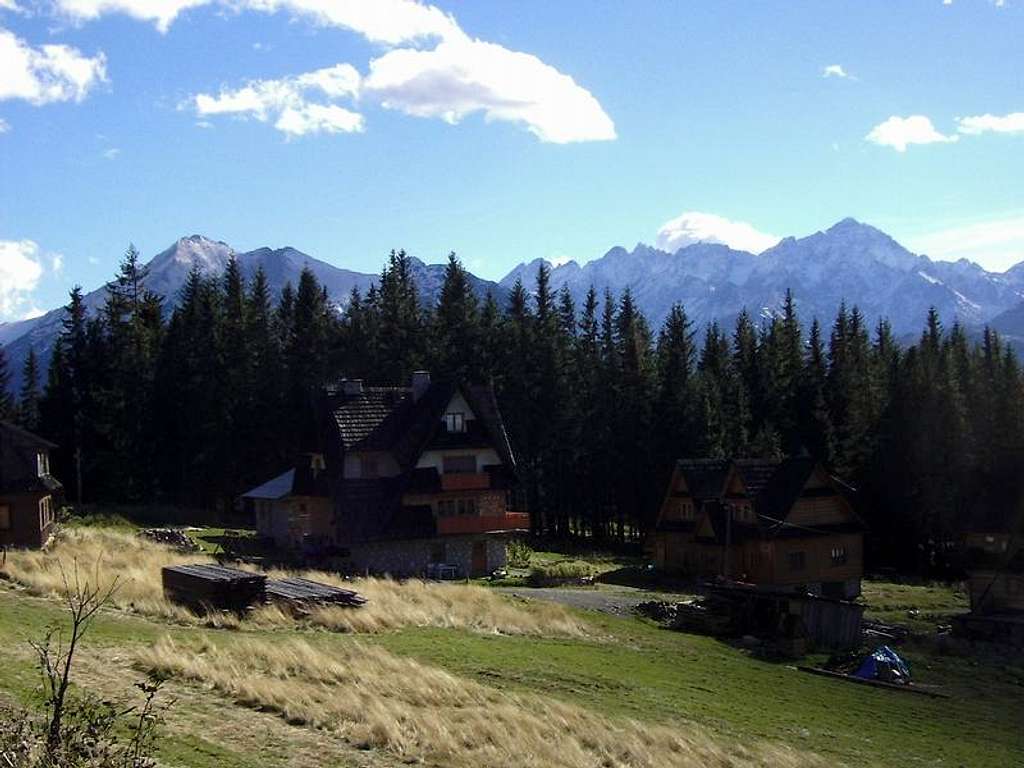 Slovakian Tatras from Polish Bukowina Tatrzańska