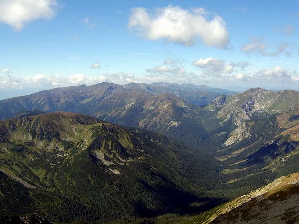 Panorama of West Tatras from Svinica
