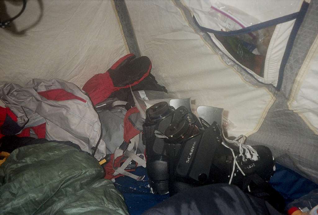 A typical tent shot