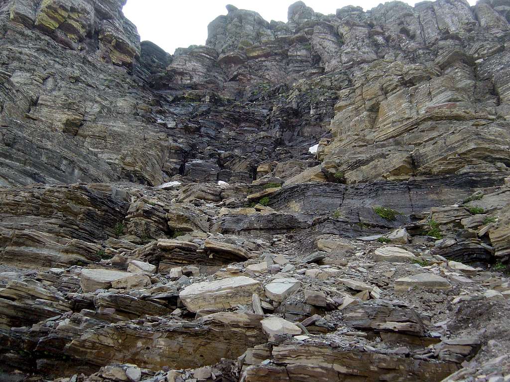 The Class 4 Gully on West Face Route