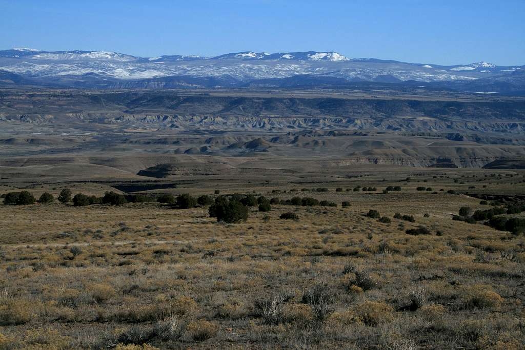 Green Mountain , Grand Mesa and Adobe Badlands