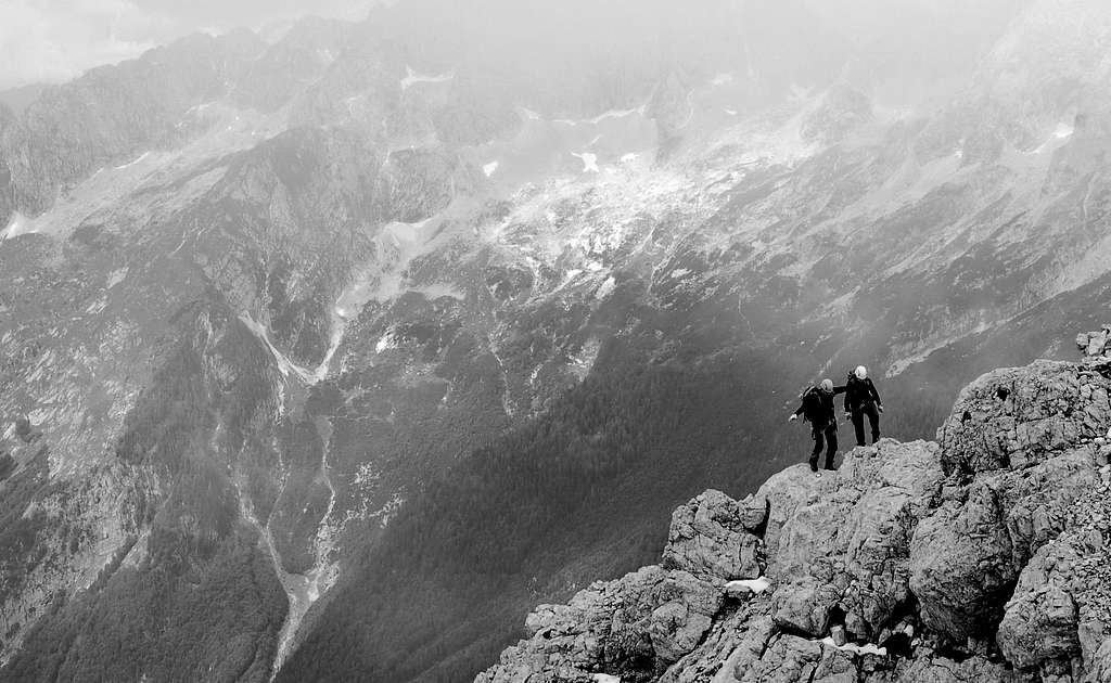Summit ridge of Prisojnik