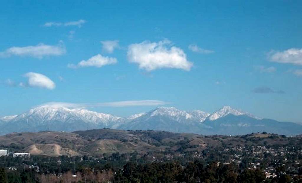  Mt. Baldy (left) and...