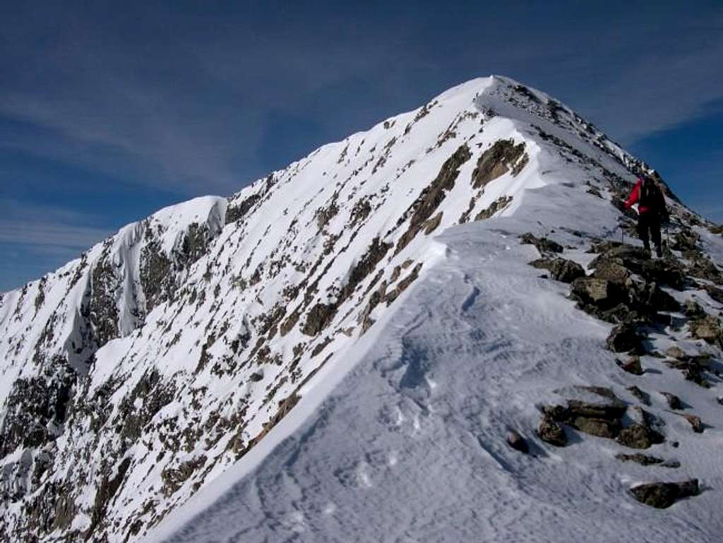 Mount Guyot's east ridge in...