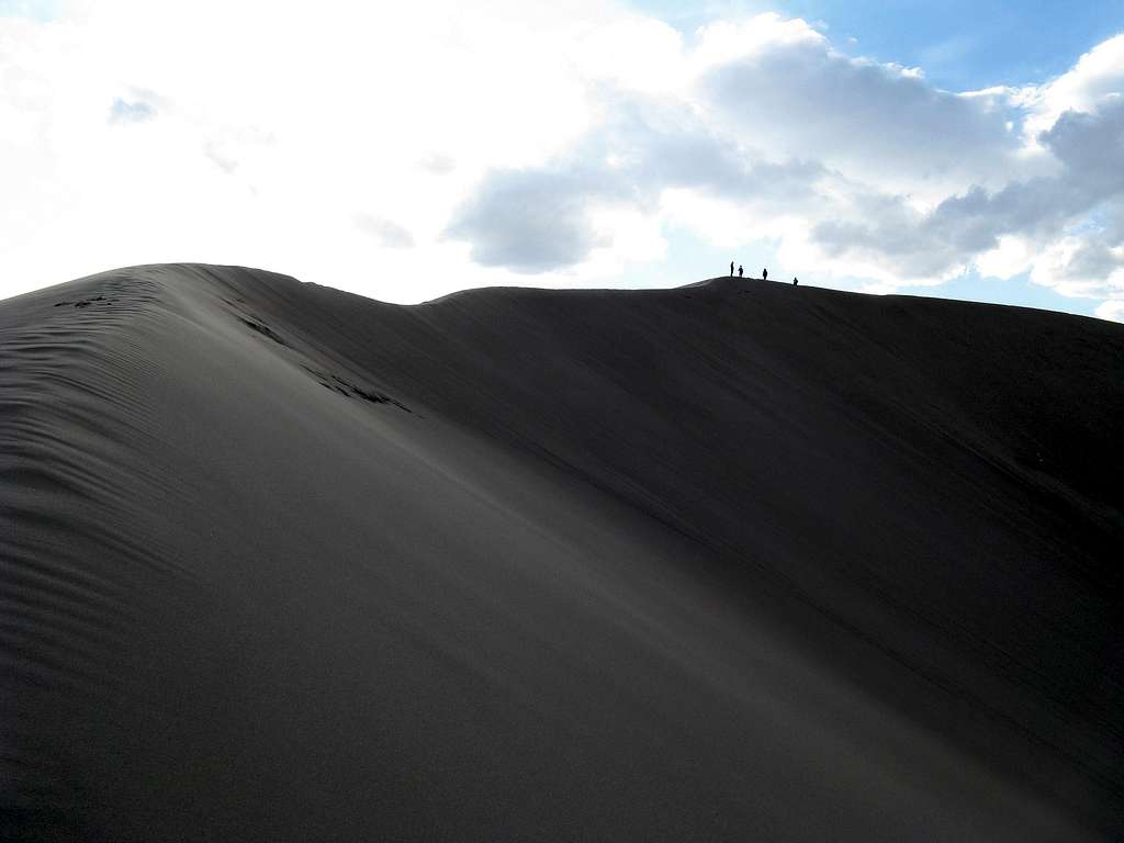 Nearing summit of High Dune