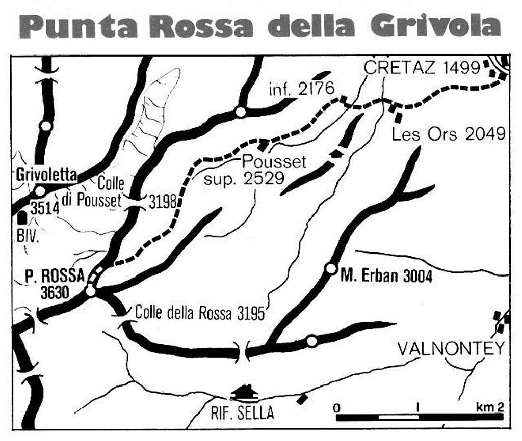 map Punta Rossa della...