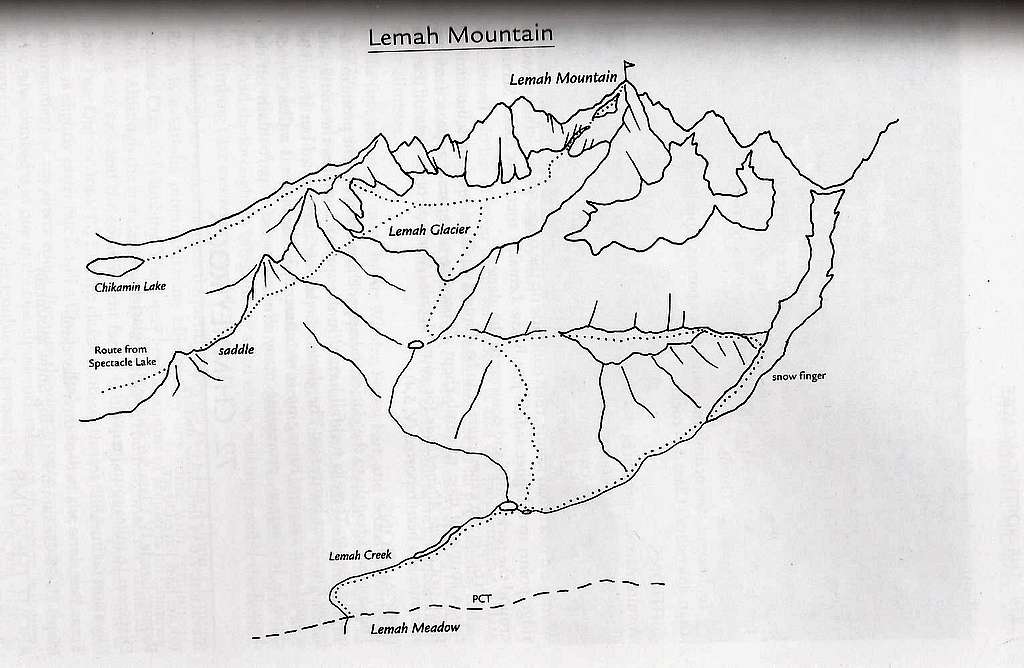 Lemah Mountain Map