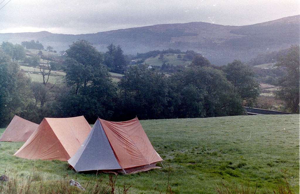 Camping in the Lledr valley