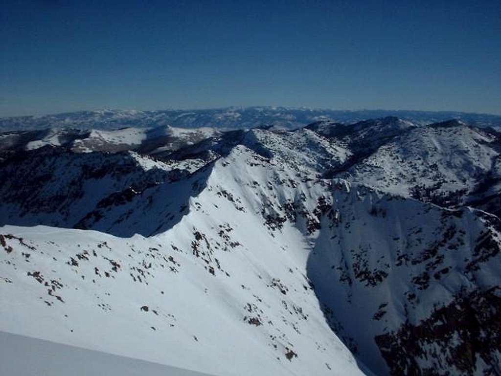 From the summit looking east...