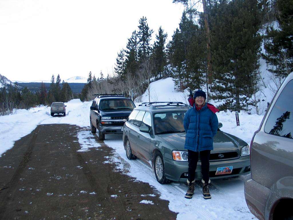Me at the winter parking area