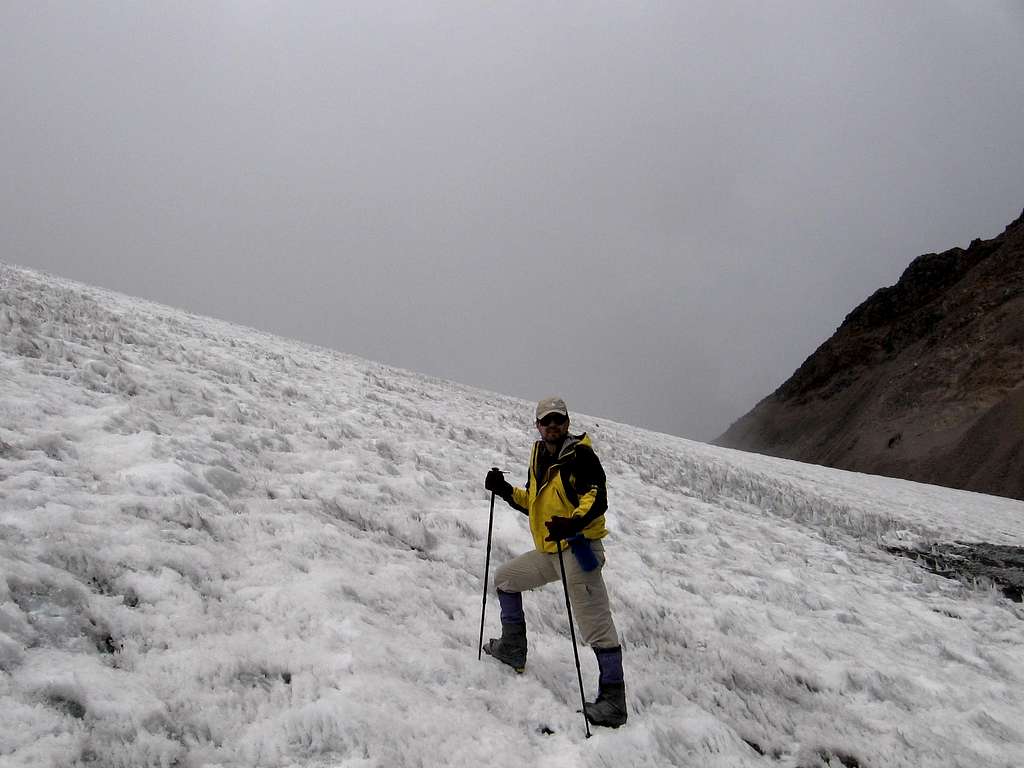 Eduar on the glacier