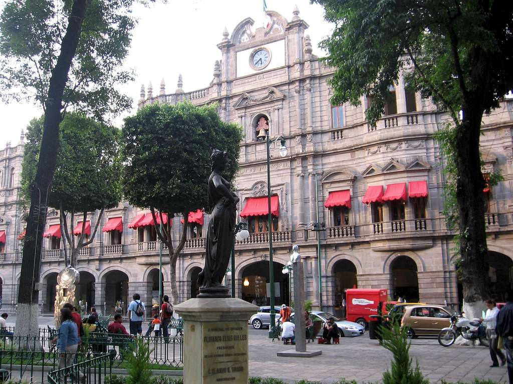 Historic buildings in Puebla