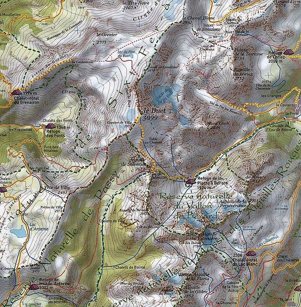 Mont Buet - Map