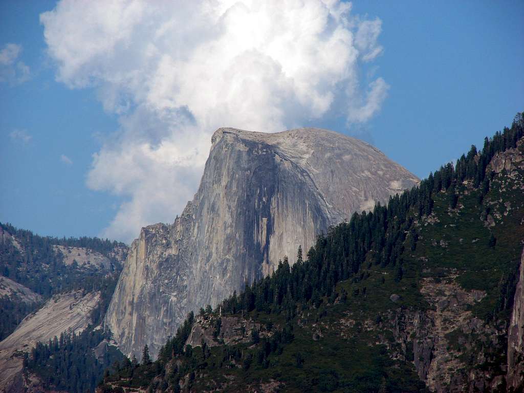 Clouds on Half Dome