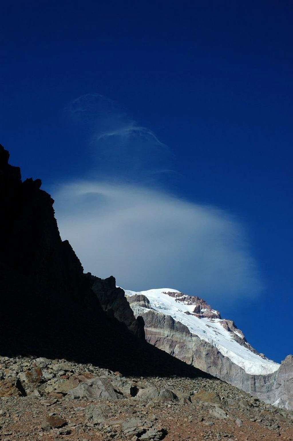 Lenticular cloud above Aconcagua