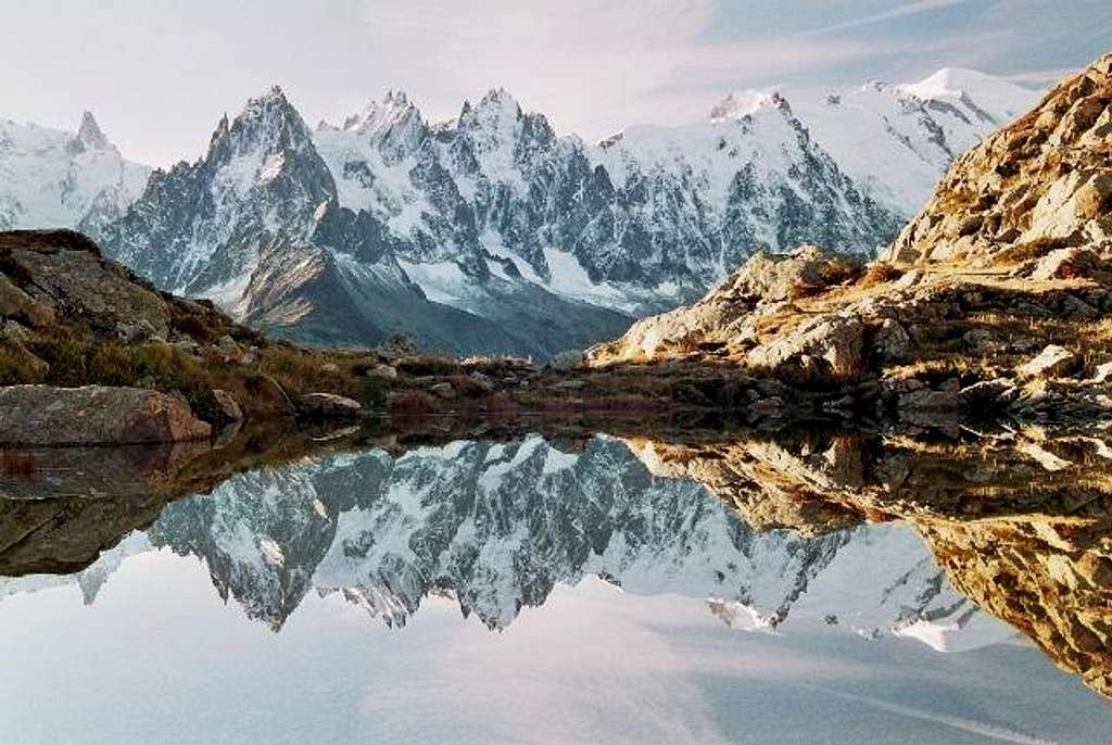 Mont Blanc (4810) et Aiguilles de Chamonix