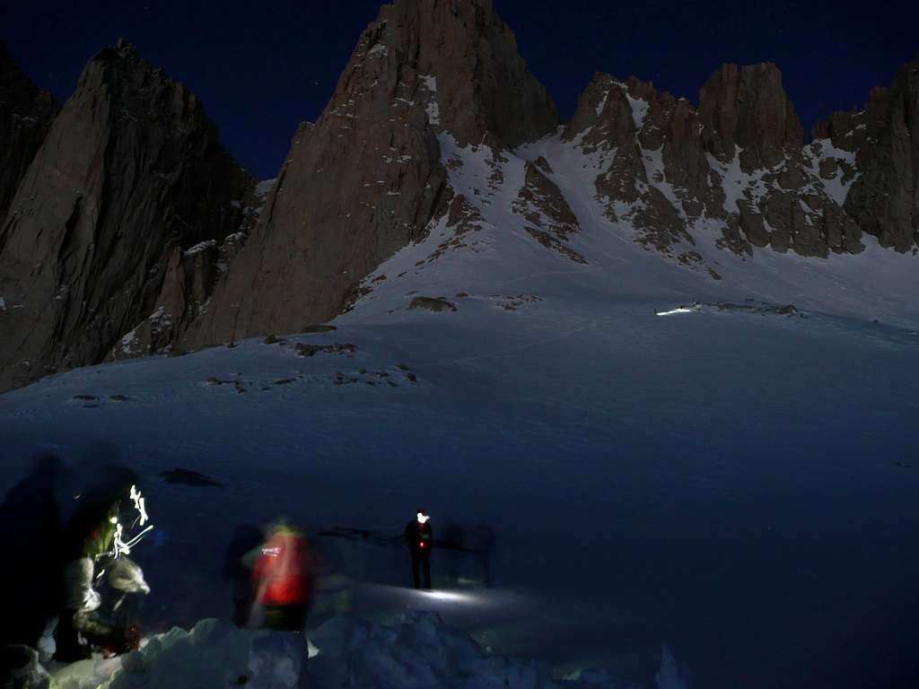 leaving Iceberg Lake