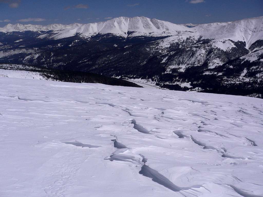 Wind blown snow