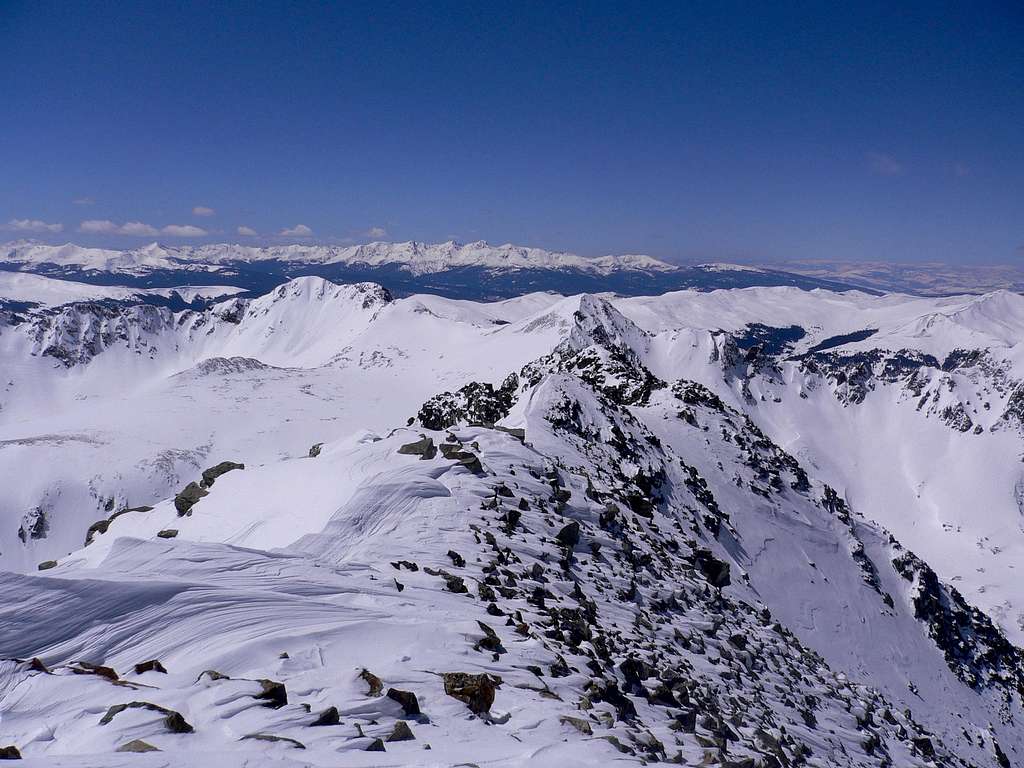 Quandary Peak summit - West view.  14,265'