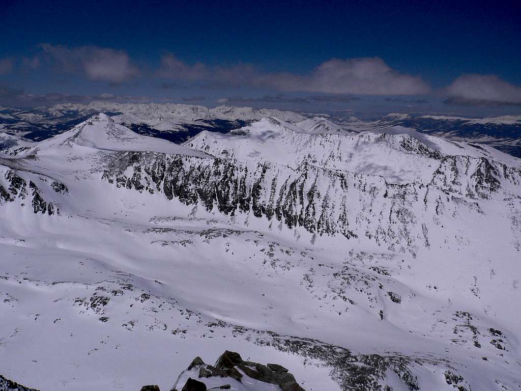 Quandary Peak summit - North view.  14,265'