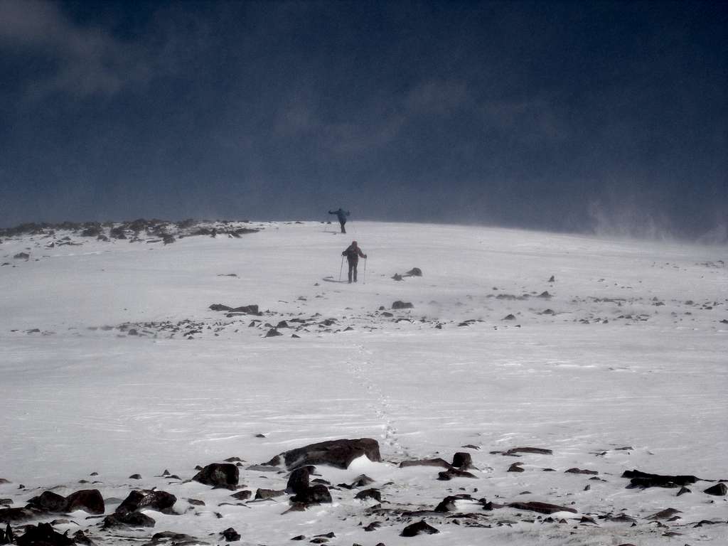 MOCKBA and Rob fighting the blowing snow