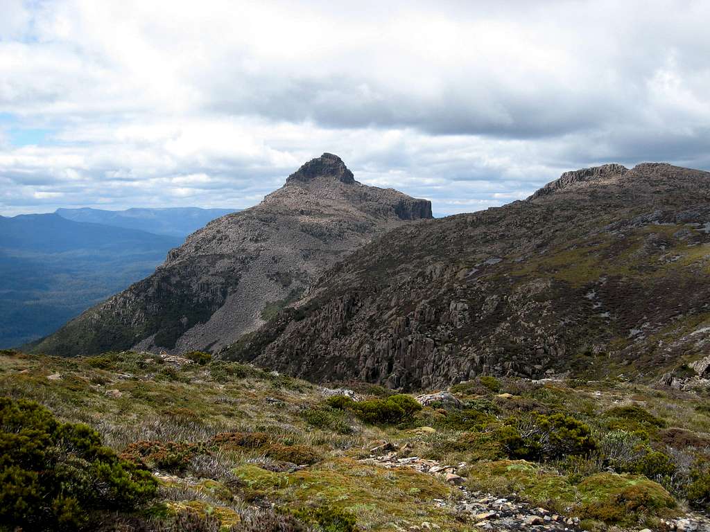 Mt. Anne from Mt. Eliza plateau