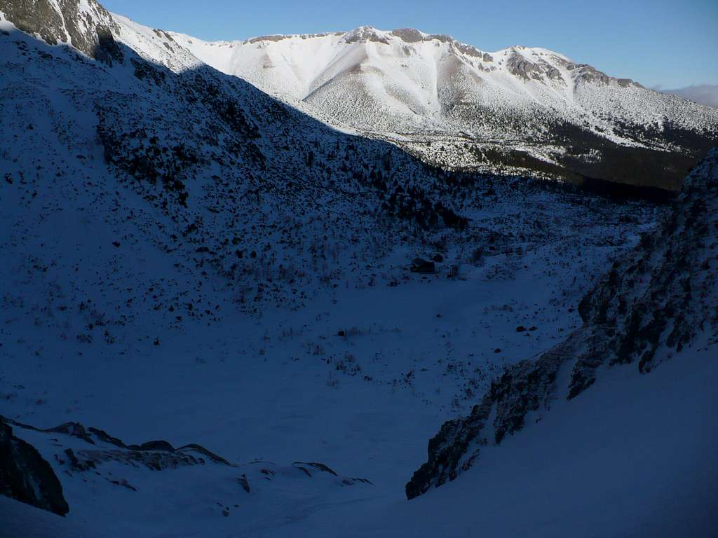 Frozen karst ridge