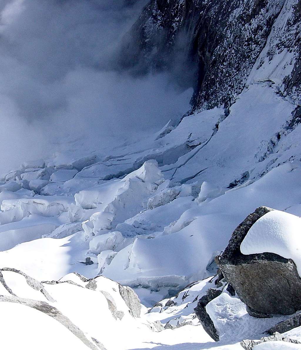 On the Glacier du Brouillard