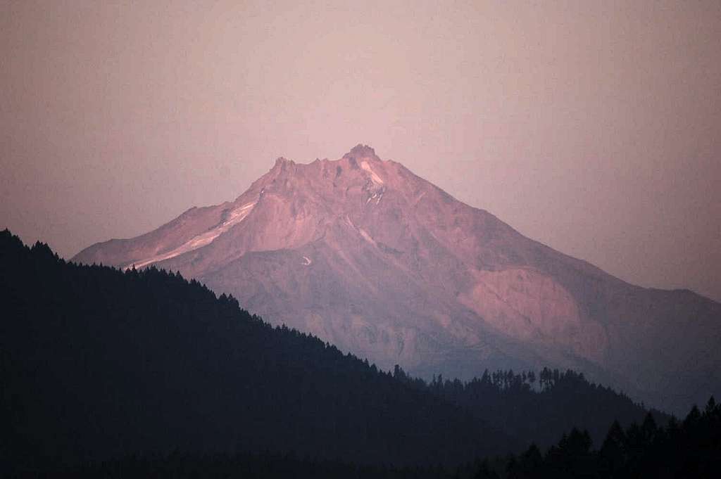 Mt. Jefferson at sunset from Detroit Lake
