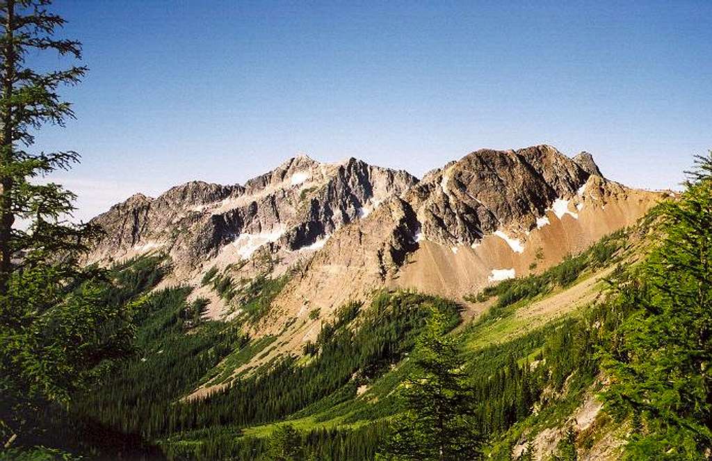 A view of Duncan Ridge peaks...