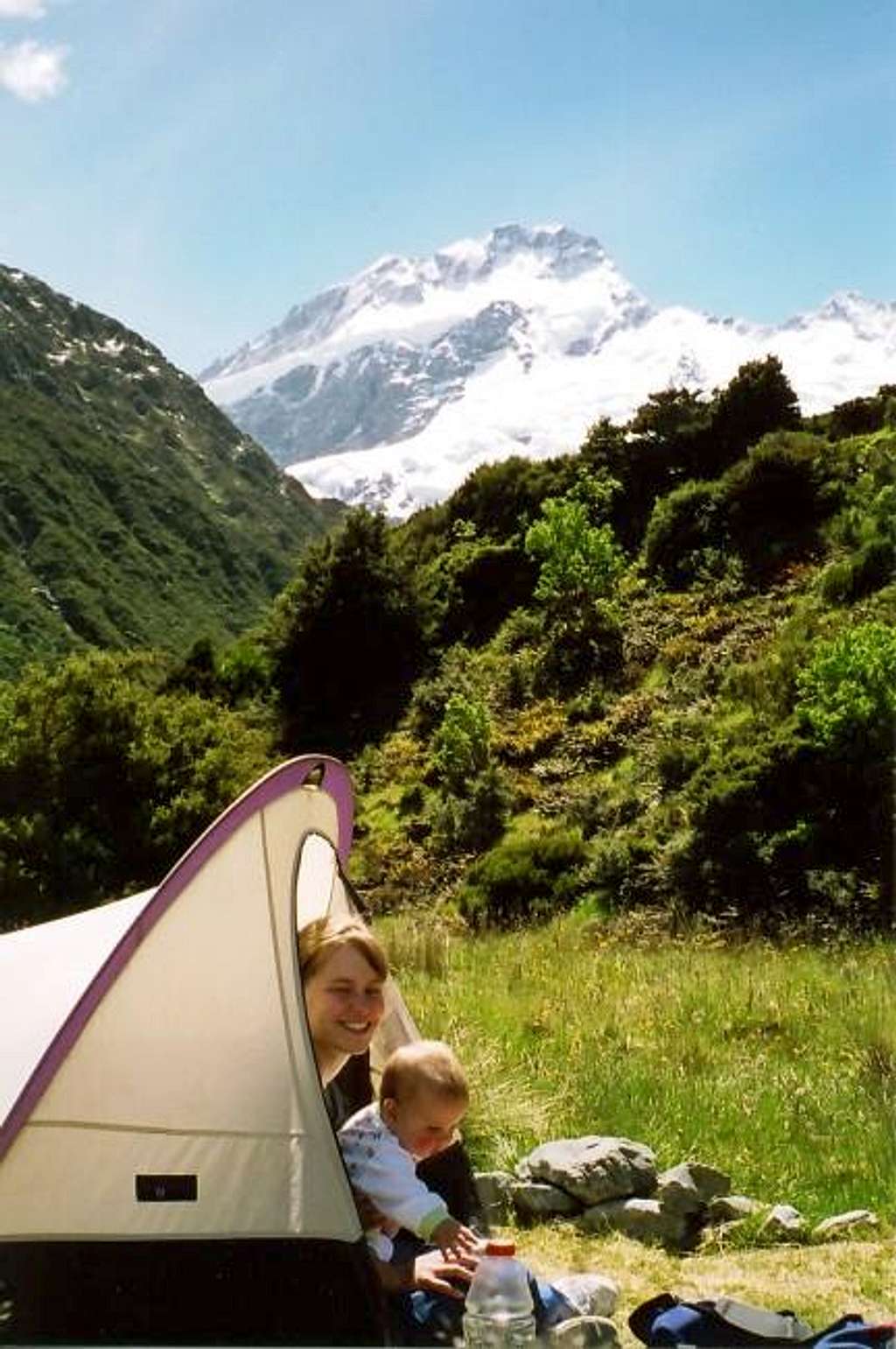 Camping at Mt. Cook national...