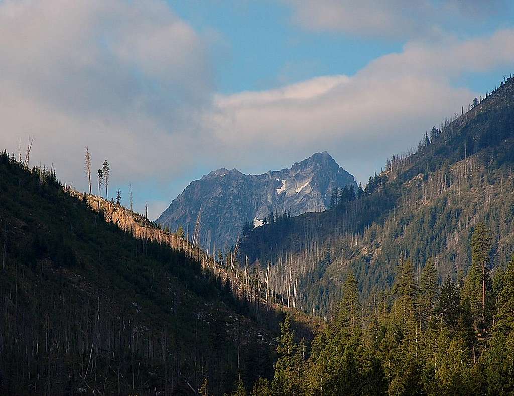 Looking south from Icicle Creek Rd.