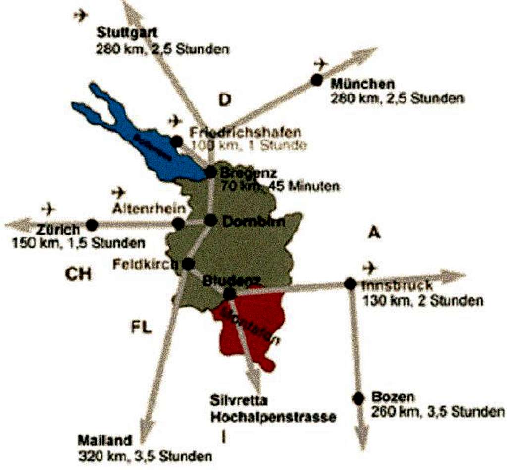 Sulzfluh - Location map...