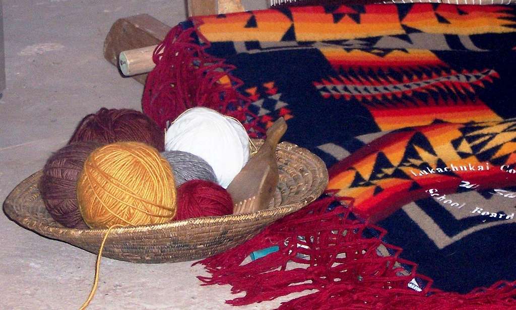 The yarn of the Navajo weaver